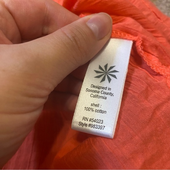 {Athleta} Mariana Tunic / Swim Cover Up - Coral Sunset ~ Size Small - Picture 16 of 16